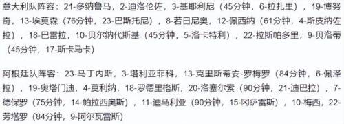 阿根廷3比0意大利(阿根廷vs意大利欧美杯)