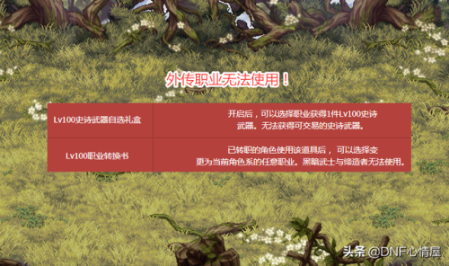 dnf职业转换书100级(dnf圣物转换书值得用吗)插图3