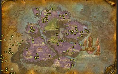 魔兽世界地狱火半岛矿点分布图(魔兽地狱火盆地在哪)插图2