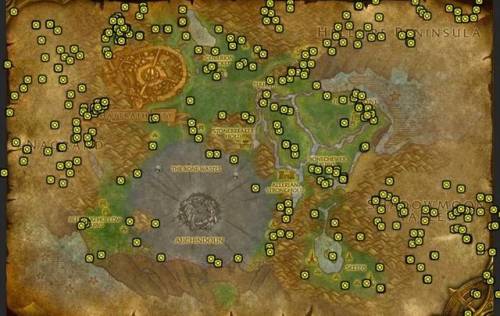 魔兽世界地狱火半岛矿点分布图(魔兽地狱火盆地在哪)插图25