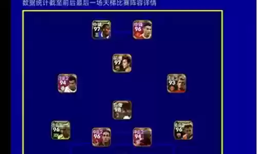 实况足球3241阵容搭配