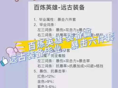 先升级荒古武器还是买特殊装备插图1