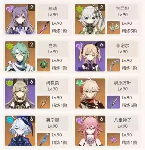 原神刻晴主c阵容搭配