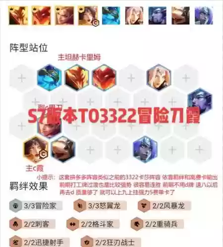 最强短刀阵容插图1