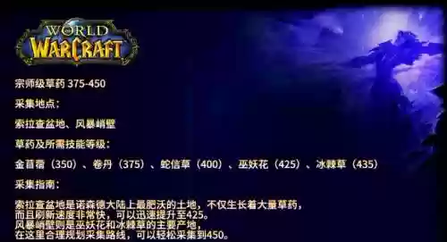 部落草药学1-450攻略_1插图