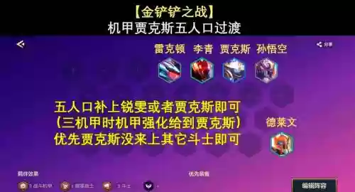 机甲联盟阵容插图