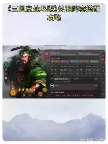 关羽前期搭配阵容_1插图