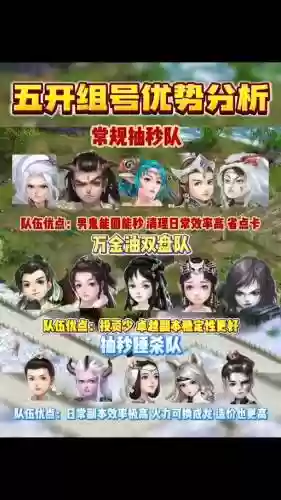 大话西游五开阵容选择搭配插图
