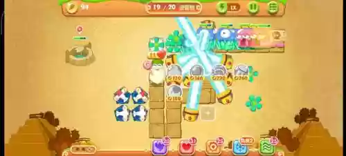保卫萝卜2第74关攻略图解法插图