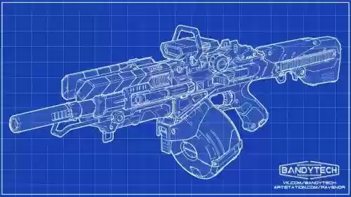 未来科技武器的图纸插图
