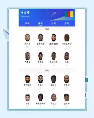 喀麦隆的阵容_1插图
