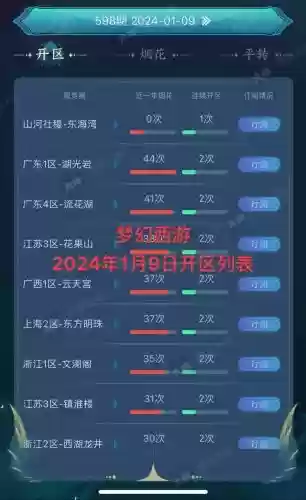 梦幻西游手游11月开区时间表，梦幻西游手游11月开服时间插图1