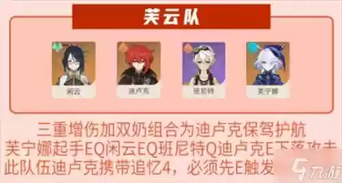 迪卢克阵容搭配，迪卢克阵容怎么搭配插图
