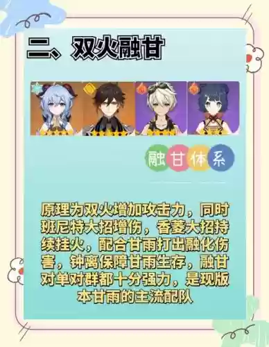 元神甘雨阵容搭配有钟离，甘雨配队钟离插图
