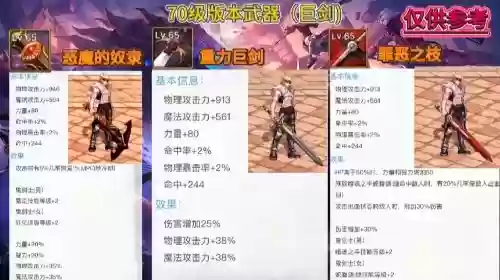 鬼剑士70级武器，dnf70级鬼剑士史诗武器大全插图