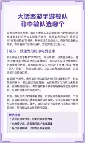 大话西游手游平民中敏队攻略，大话西游手游玩敏队还是中敏队好插图